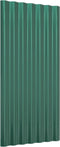 vidaXL - Dakpanelen - 36 - st - 80x36 - cm - gepoedercoat - staal - groen