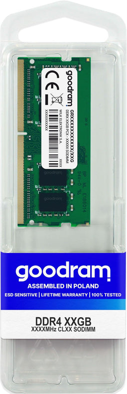 Goodram GR3200S464L22 - SODIMM RAM Geheugen - 32 GB DDR4 3200 MHz CL22