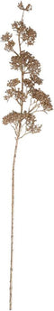 PTMD Leaves Plant Viburnum Kunsttak - 44 x 16 x 87 cm - Metallic goud