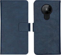 iMoshion Hoesje Geschikt voor Nokia 5.3 Hoesje Met Pasjeshouder - iMoshion Luxe Bookcase - Donkerblauw