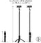 iMoshion 3 in 1 Selfie Stick - Selfie LED-lamp met Statief - Tripod - Ringlamp met 27 lichtstanden en afstandsbediening - Universele Selfie Stick voor Samsung en iPhone - 67 cm