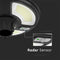 V-TAC VT-45W - Solar Sensor Tuinlamp - IP65 Waterdicht - 7.5W - 1000 Lumen - 4000K - Zwart