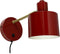 Dyberg Larsen Ocean - Wandlamp - Verstelbaar - Donkerrood/Messing
