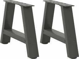 vidaXL - Salontafelpoten - 2 - st - A-vormig - 30x(30-31) - cm - staal - antraciet