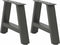 vidaXL - Salontafelpoten - 2 - st - A-vormig - 30x(30-31) - cm - staal - antraciet