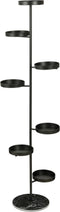 Mica Decorations Plantenstandaard Brutus - 48x20x172 cm - Ijzer - Zwart