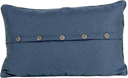 Sierkussen decoratie kussen Kalare 30 x 50 cm donkerblauw