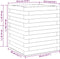 vidaXL - Plantenbak - 40x40x46 - cm - massief - grenenhout - wasbruin