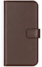 Selencia Galaxy A42 - Echt Lederen Bookcase - 3 Pashouders - Bruin
