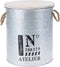 H&S - Collection - 3-delige - Opbergboxenset - met - touw - zink
