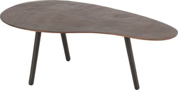 J-Line salontafel Druppel - aluminium/ijzer - bruin - small