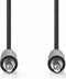 Nedis CAGB22000BK20 - Stereo audiokabel 3,5 mm - 200 cm - Zwart
