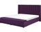NOYERS - Tweepersoonsbed - Paars - 180 x 200 cm - Fluweel