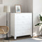 vidaXL - Ladekast - industrieel - 78x40x93 - cm - metaal - wit