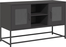 vidaXL - Tv-meubel - 100,5x39x60,5 - cm - staal - zwart