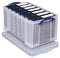 Really Useful Box opbergdoos 48 liter, transparant 5 stuks