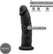 SILEXD - Realistische Dildo - 19 x 4,5 cm - Zwart