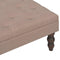 vidaXL - Kruk - 60x60x36 - cm - polyester - bruin