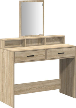 vidaXL - Kaptafel - met - Lades - in - Sonoma - Eiken - - - 100x41x140 - cm