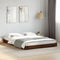 vidaXL - Bedframe - bewerkt - hout - metaal - bruin - eikenkleur - 120x190 - cm