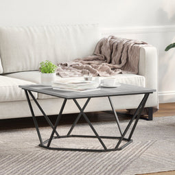 vidaXL - Salontafel - Grijs - Sonoma - 80x80x45 - cm - Mdf