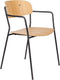 ANLI STYLE ARMCHAIR JOLIEN BLACK/WOOD