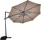 Outdoor Living - Zweefparasol VirgoFlex taupe Ø3,5mtr