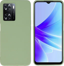 iMoshion Hoesje Geschikt voor Oppo A57s / A57 Hoesje Siliconen - iMoshion Color Backcover - groen