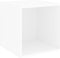 vidaXL - Wandkast - 37x37x37 - cm - bewerkt - hout - wit