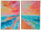 ESPRIT - Schilderij - Strand Mediterrane 80 x 3,5 x 120 cm (2 stuks)