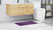 vidaXL - Badmat - Rechthoekig - Paars - 50x80 - cm - Polypropyleen - Antislip