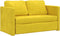 vidaXL - Slaapbank - vloermodel - 2-in-1 - 122x204x55 - cm - fluweel - donkergeel