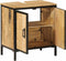 vidaXL - Wastafelkast - 55x35x60 - cm - massief - mangohout - en - ijzer
