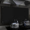 vidaXL - Spatscherm - keuken - 100x50 - cm - gehard - glas - zwart