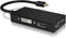 Icy Box IB-AC1032 - Mini DisplayPort naar DVI-D HDMI VGA 3-in-1 adapter - Zwart