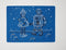 Modern Twist Robot Love - Placemat - Siliconen - 40 x 32 cm - Blauw
