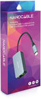 Nanocable - USB-C 3.2 GEN1 naar Ethernet 2.5G Converter - Aluminium - Grijs - 15 cm
