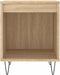 vidaXL - Nachtkastje - 40x35x50 - cm - bewerkt - hout - sonoma - eikenkleurig