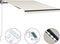 vidaXL - Luifel - uittrekbaar - met - windsensor - en - LED - 300x250 - cm - crème