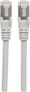 Intellinet 740807 RJ45 Netwerkkabel, patchkabel CAT 6A S/FTP 2.00 m Grijs Folie afscherming, Afscherming gevlochten, Af