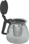 Glazen theepot 900 ml met filter/infuser en handvat - Theepotten/theekannen van glas - Theepot met thee infuser