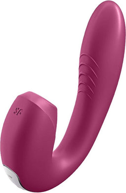 Satisfyer, drukgolfvibrator, konijn, 'Sunray', 15 cm, met app, waterdicht, oplaadbaar, huidvriendelijke siliconen