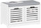 SoBuy FSR23-II-W - Entreebank - Opbergruimte voor 4 paar schoenen - Wit