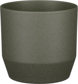 Mica Decorations Nola Bloempot - 17x17x16 cm - Keramiek - Donkergroen