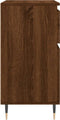 vidaXL - Dressoir - 60x35x70 - cm - bewerkt - hout - bruin - eikenkleur