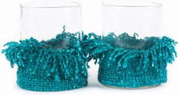 De Oh My Gee Kaarsenhouder - Aqua - L - Set van 2