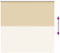 vidaXL - Rolgordijn - verduisterend - 160x150 - cm - stofbreedte - 156,6 - cm - beige