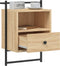 vidaXL - Nachtkastjes - 2 - st - wandgemonteerd - 40x30x61 - cm - hout - sonoma - eiken