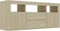 vidaXL - Tv-meubel - 120x30x50 - cm - bewerkt - hout - sonoma - eikenkleurig