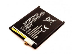 Batterij geschikt voor Nokia 2, Li-Polymer, 3.8V, 4100mAh, 15.6Wh